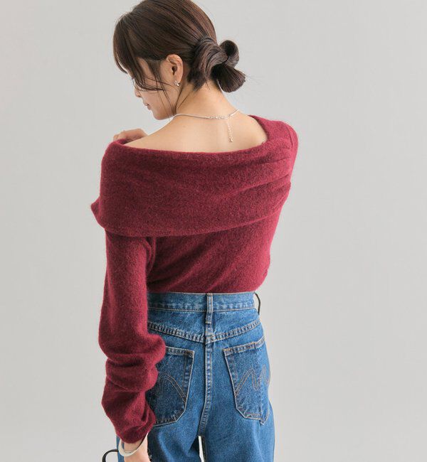  「ワンショルデザインニット」|ニット・セーター|