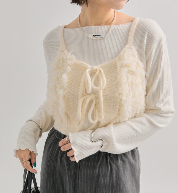  「2WAYループ ニットビスチェ」|ニット・セーター|