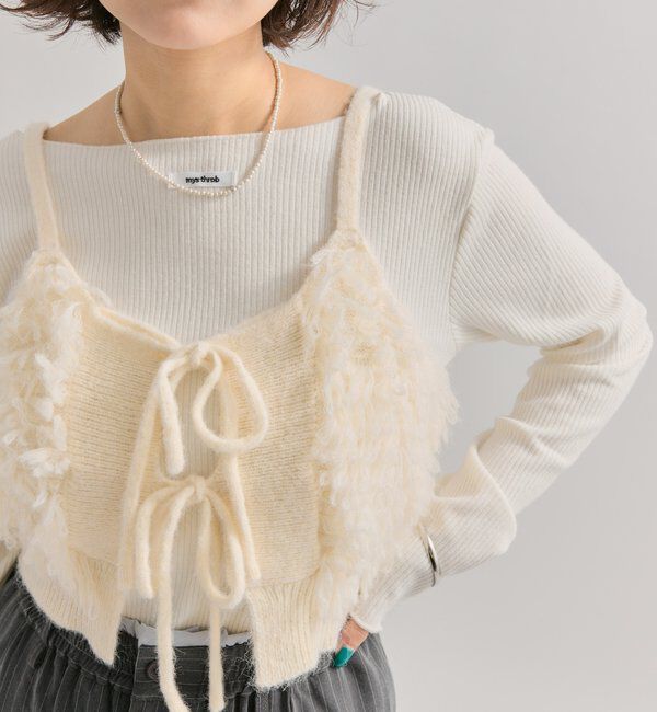  「2WAYループ ニットビスチェ」|ニット・セーター|