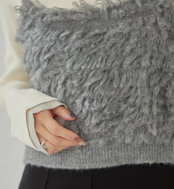  「2WAYループ ニットビスチェ」|ニット・セーター|