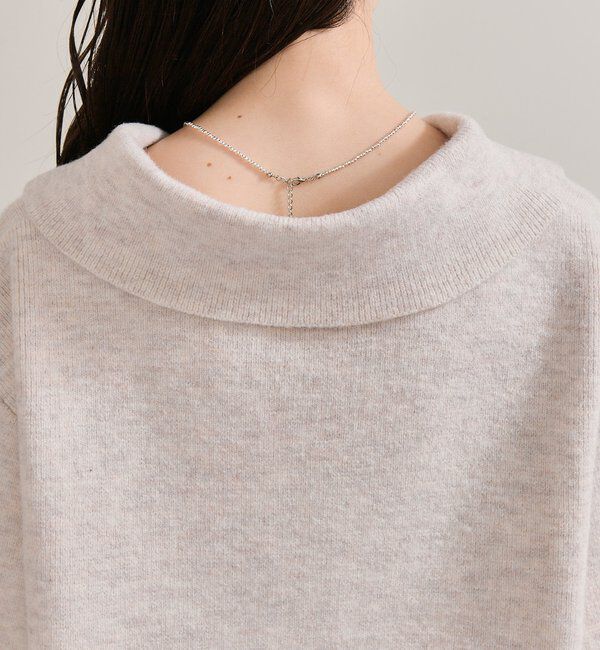  「襟付きプレートニットカーディガン」|カーディガン|