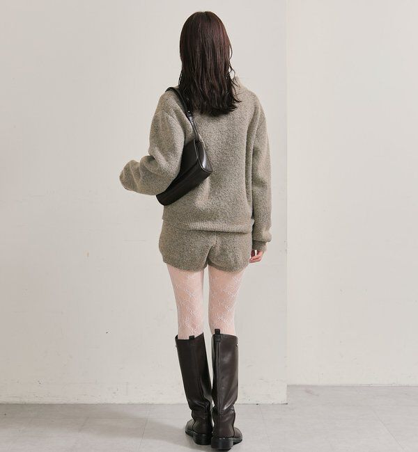  「襟付きプレートニットカーディガン」|カーディガン|