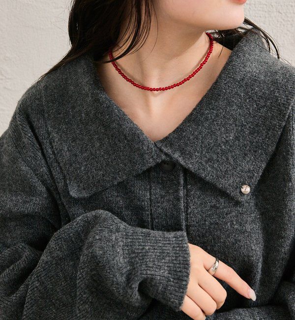  「カラービーズネックレス」|リング|