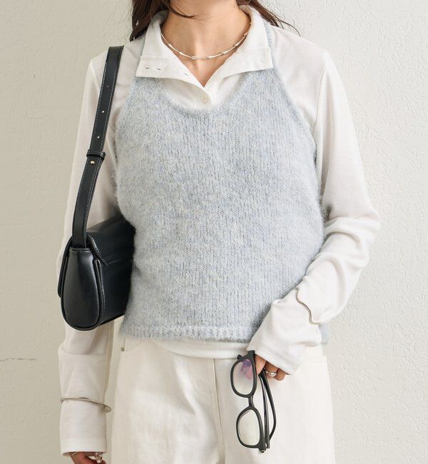  「ふわふわホルターニットビスチェ」|ニット・セーター|
