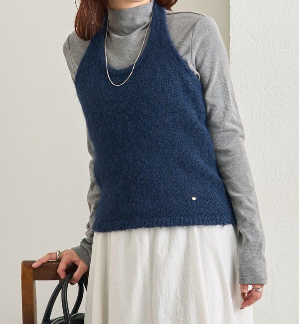 「ふわふわホルターニットビスチェ」|ニット・セーター|