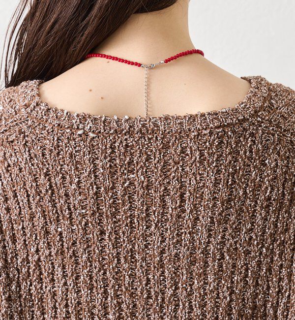  「スラブヤーンスリットニット」|ニット・セーター|