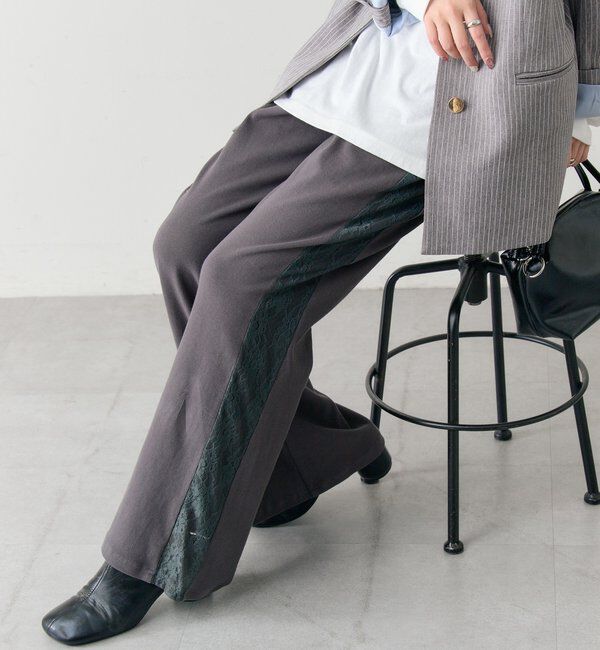  「レースラインリブパンツ」|チノ|