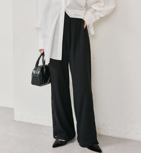  「レースラインリブパンツ」|チノ|