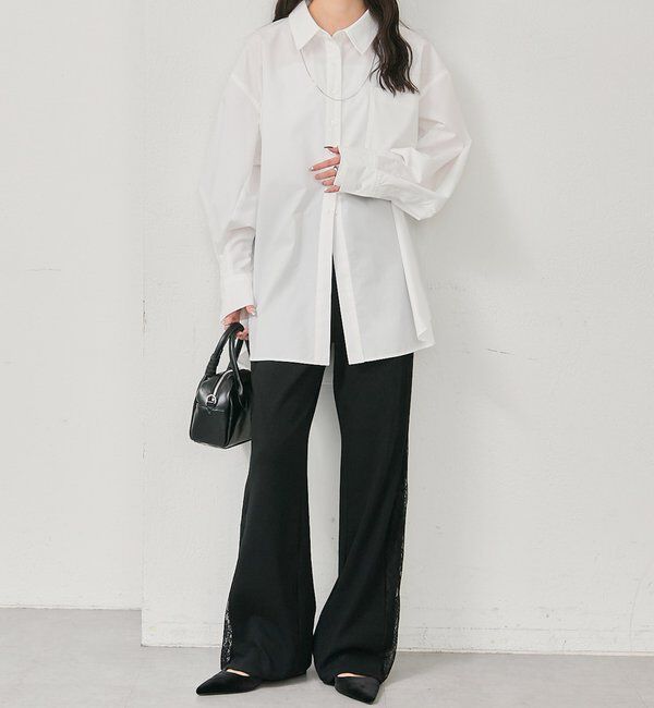  「レースラインリブパンツ」|チノ|