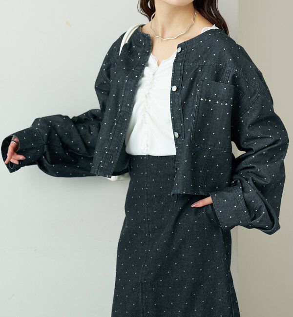  「スタッズデニムシャツジャケット」|シャツ・ブラウス|