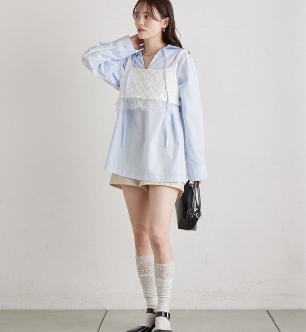  「フラワーレースビスチェ」|シャツ・ブラウス|