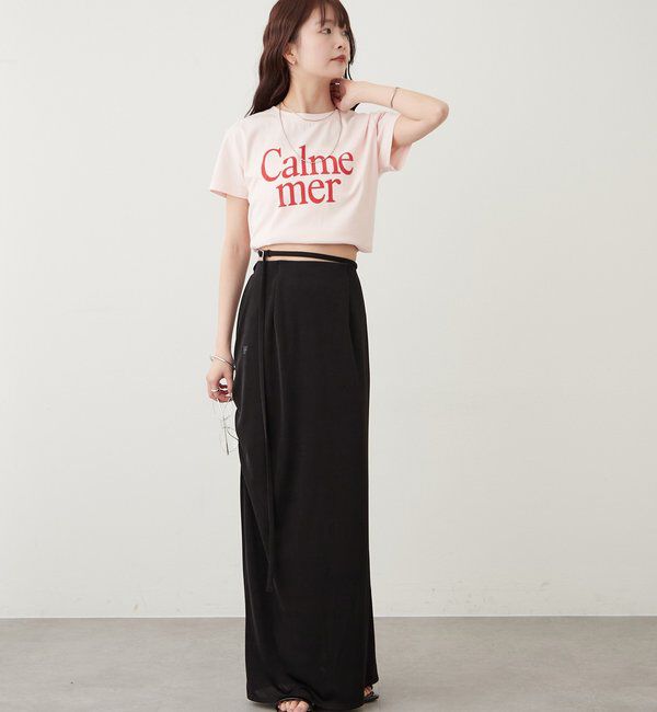  「マルチベルト付きカラーネットスカート」|スカート|