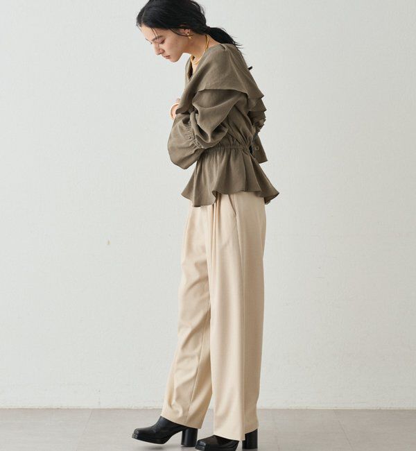  「フリルペプラムブラウス」|シャツ・ブラウス|