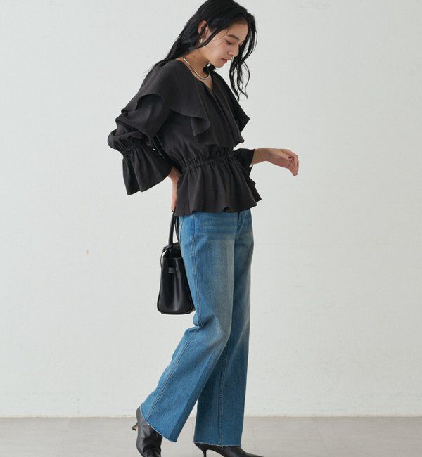  「フリルペプラムブラウス」|シャツ・ブラウス|