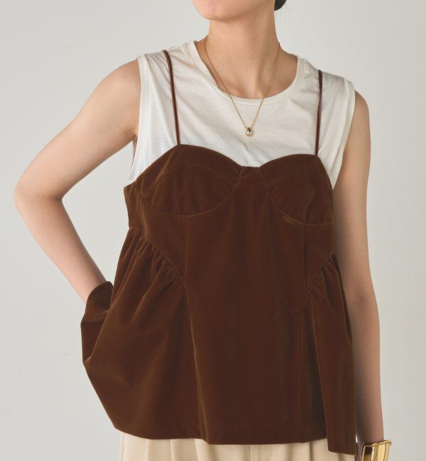  「ベルベットキャミブラウス」|シャツ・ブラウス|