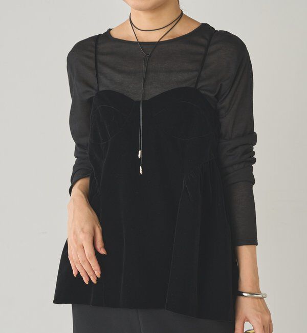  「ベルベットキャミブラウス」|シャツ・ブラウス|