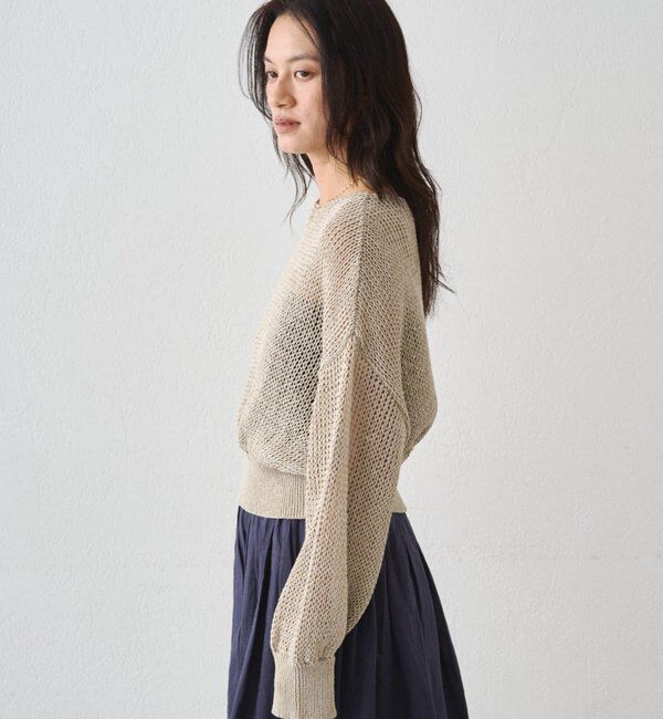  「クリスピーコットンショートニット」|ニット・セーター|