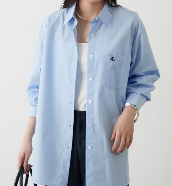 「ロゴ刺繍シャツ」|シャツ・ブラウス|