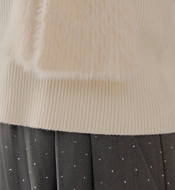  「シャギーリボンオフショルニット」|ニット・セーター|