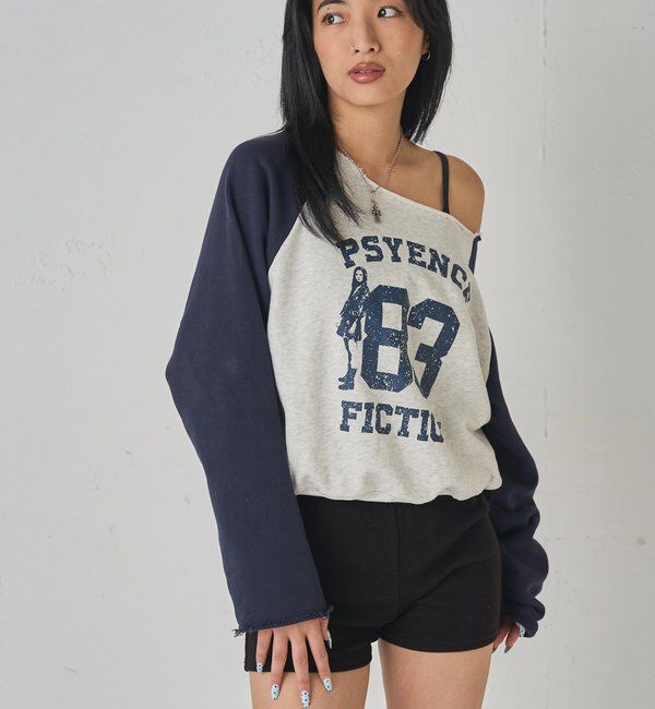  「エリオットナンバリングワンショルダースウェット」|Tシャツ・カットソー|