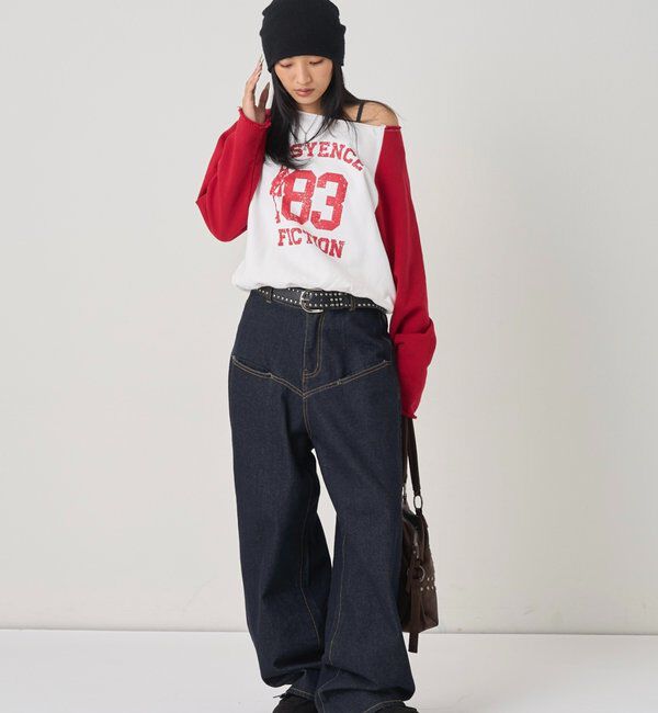  「エリオットナンバリングワンショルダースウェット」|Tシャツ・カットソー|