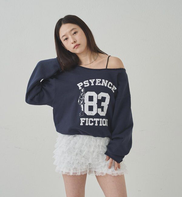  「エリオットナンバリングワンショルダースウェット」|Tシャツ・カットソー|