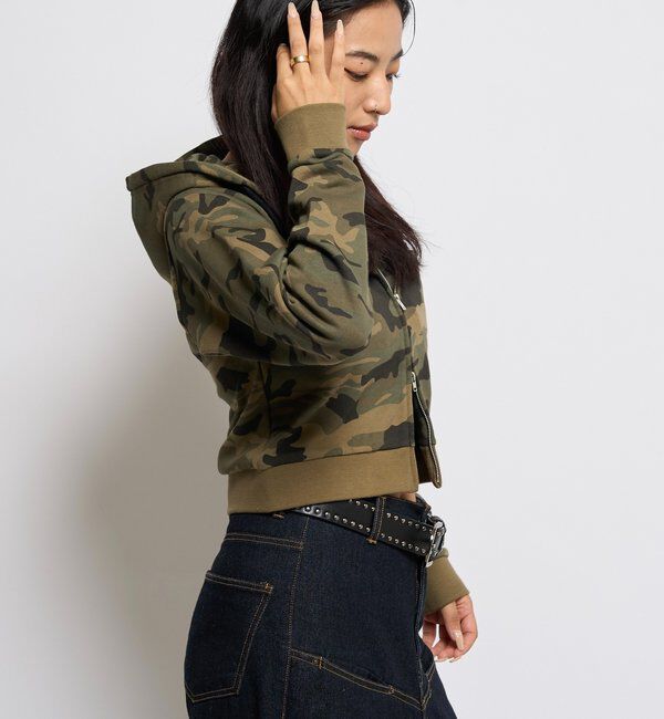  「スラッシュポケットスウェットパーカー」|パーカー|