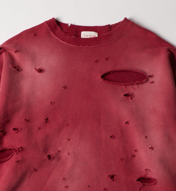  「【FromVintage】ダメージスウェット」|Tシャツ・カットソー|