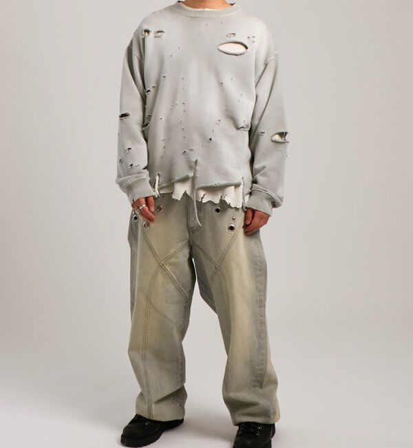  「【FromVintage】ダメージスウェット」|Tシャツ・カットソー|