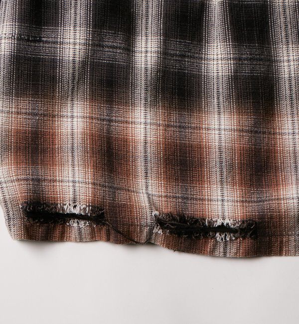  「【FromVintage】ダメージチェックシャツ」|シャツ・ブラウス|