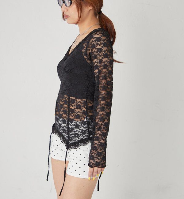  「レースガータートップス」|Tシャツ・カットソー|