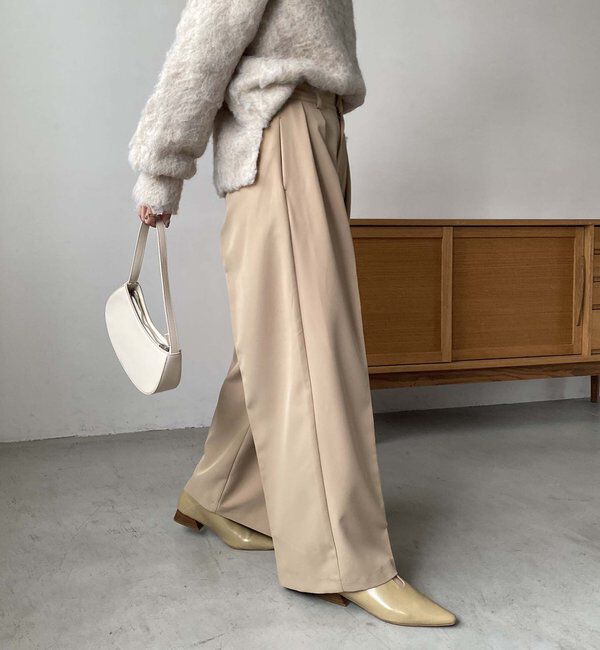  「【累計2万本突破！】【低身長・高身長サイズあり】2タックワイドパンツ」|チノ|