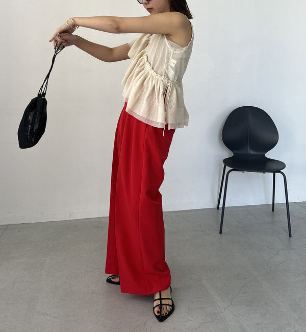  「【累計2万本突破！】【低身長・高身長サイズあり】2タックワイドパンツ」|チノ|