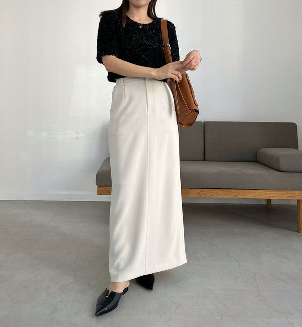  「【累計1万枚突破/全骨格◎/低身長サイズ】マキシIラインスカート」|スカート|