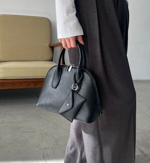  「ミニポーチSETボストンバッグ」|トートバッグ|ブラック