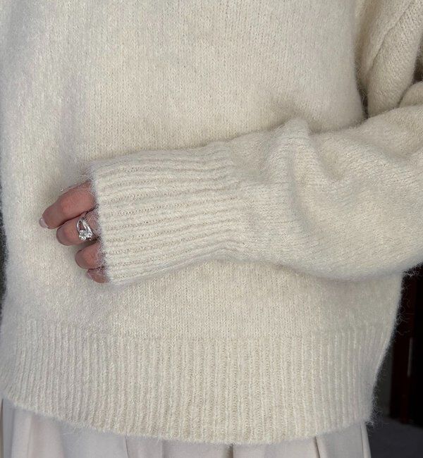  「レーストリミングニット」|ニット・セーター|