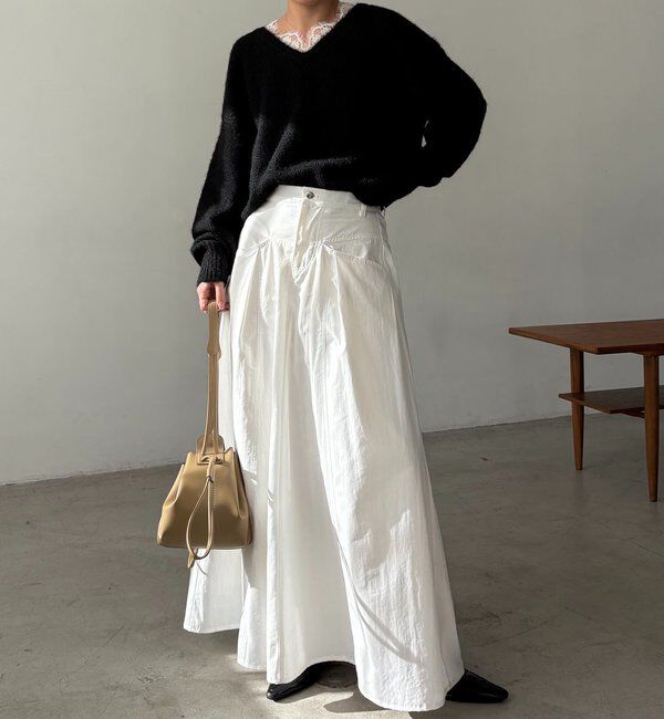  「レーストリミングニット」|ニット・セーター|