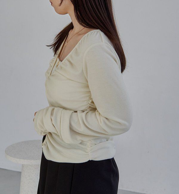  「パイピングドレープカーディガン」|Tシャツ・カットソー|