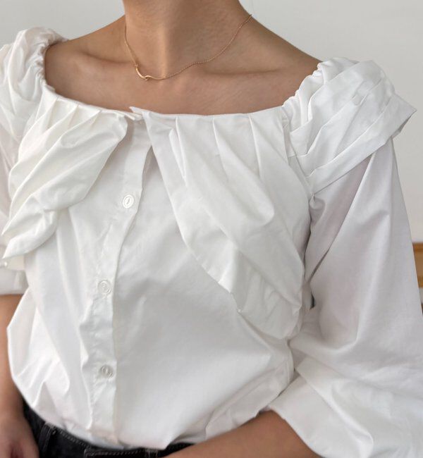  「オフショルパフブラウス」|シャツ・ブラウス|
