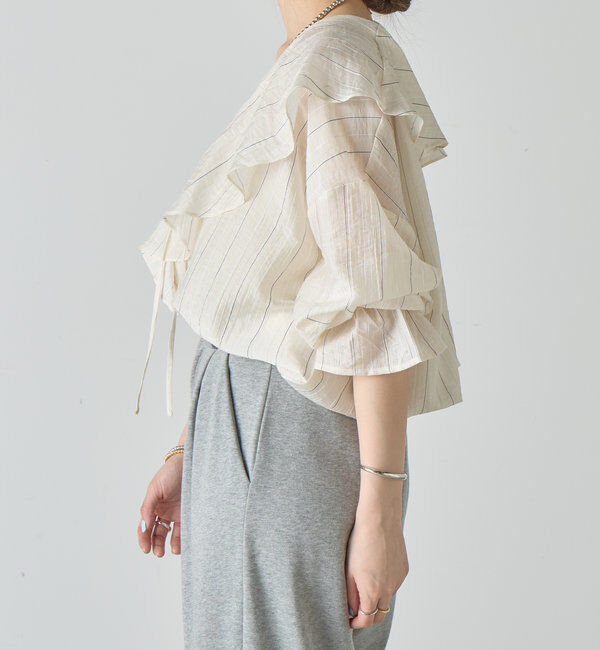  「フリルカラーブラウス」|シャツ・ブラウス|