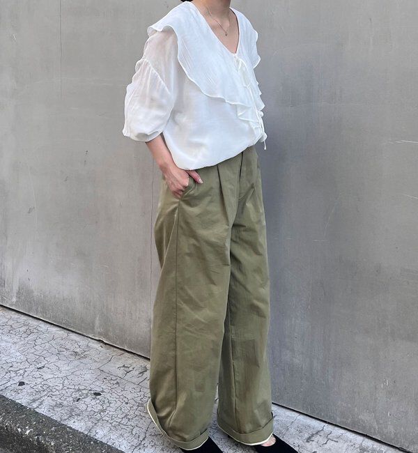  「フリルカラーブラウス」|シャツ・ブラウス|