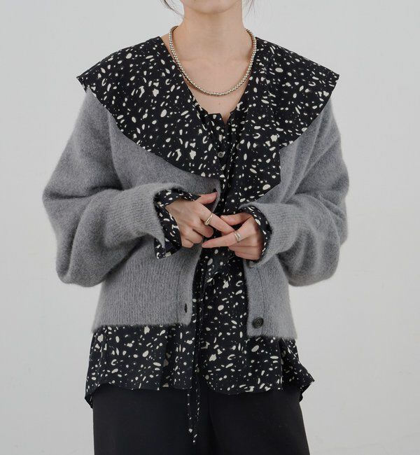  「フリルカラーブラウス」|シャツ・ブラウス|ブラックその他1