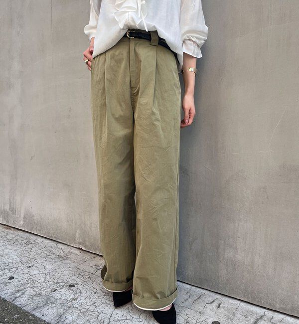  「ミリタリーパンツ」|チノ|カーキ
