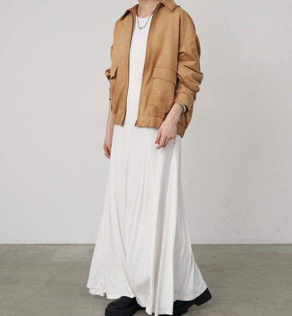  「フェイクスウェードブルゾン」|ブルゾン・スタジャン|