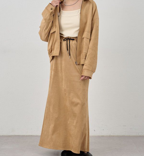  「フェイクスウェードブルゾン」|ブルゾン・スタジャン|