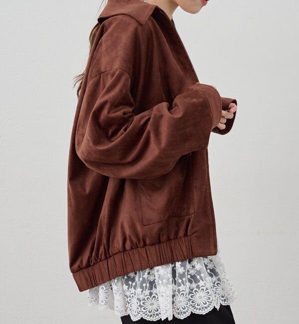  「フェイクスウェードブルゾン」|ブルゾン・スタジャン|