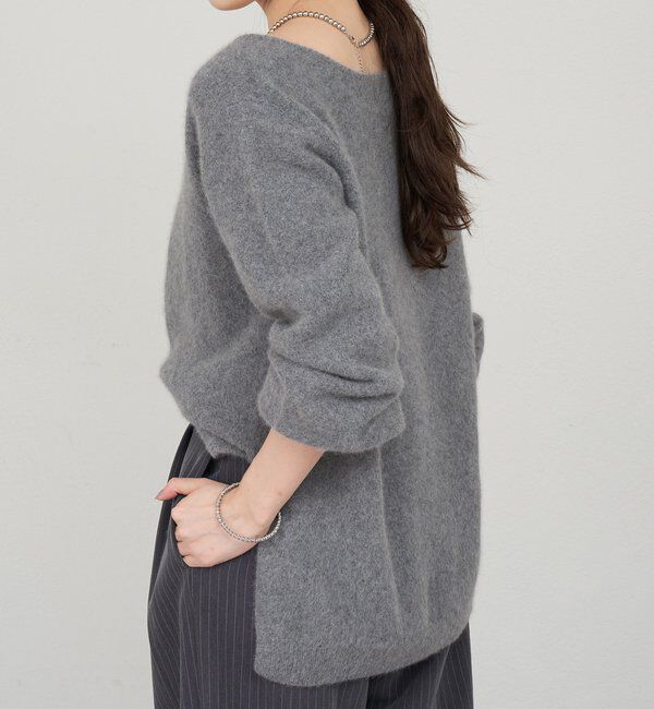  「ファーウールキーネックニット」|ニット・セーター|