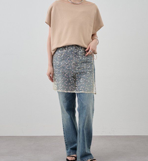 「スパンコールラップスカート」|スカート|