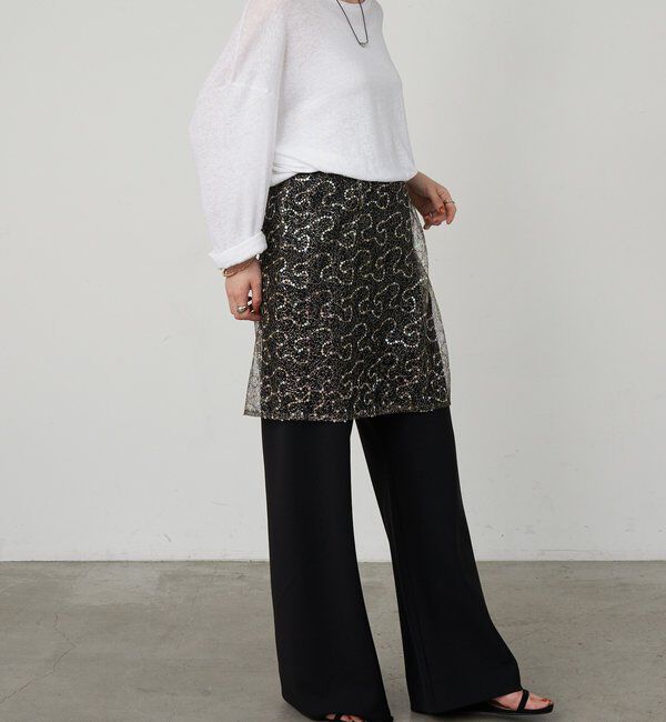  「スパンコールラップスカート」|スカート|