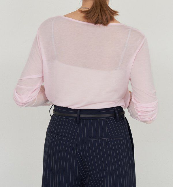  「袖シアーカットソー」|Tシャツ・カットソー|